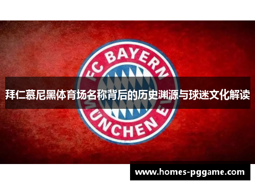 拜仁慕尼黑体育场名称背后的历史渊源与球迷文化解读
